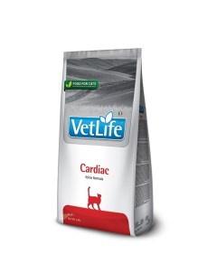 Vet Life Cat Cardiac корм для кошек при хронической сердечной недостаточности Диетический 400 гр Farmina vet life