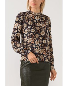 Блуза из вискозы с цветочным принтом Warehouse