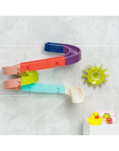 Игрушка водная горка для игры в ванной конструктор набор на присосках Nobrand