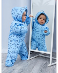 Комбинезон детский текстильный с полиуретановым покрытием для мальчиков Playtoday newborn-baby