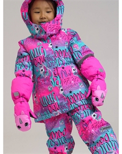 Зимние варежки-краги для девочки Playtoday kids