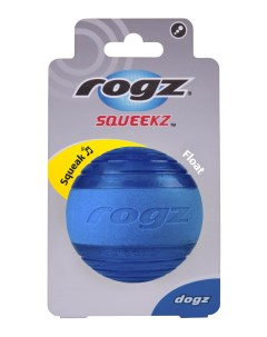 Мяч с пищалкой Squeekz синий O 6 4 см Rogz
