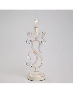 Настольная лампа декоративная Etna 12205 1T белый Strotskis Eurosvet