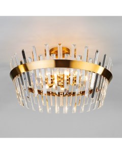 Накладной светильник Steccato 10111 8 золотая бронза прозрачный хрусталь Strotskis Eurosvet