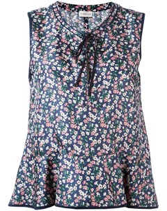 Moncler расклешенная блузка с цветочным узором Moncler