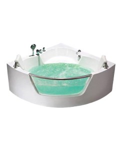 Акриловая ванна Plauer 140х140 белая с гидромассажем Weltwasser