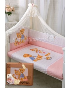 Комплект в кроватку Sweety Bear 7 предметов Золотой гусь