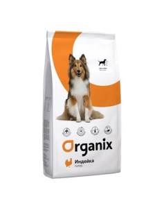 Adult Dog Сухой корм для взрослых собак всех пород с чувствительным пищеварением с индейкой 18 кг Organix