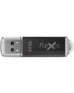 Накопитель USB 3 1 64GB FUB30064RBK 108 RB 108 3 0 чёрный Flexis