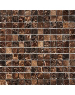 Каменная мозаика Dark Emperador PIX217 30 5x30 5 см Pixmosaic