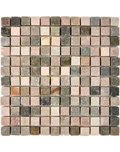Каменная мозаика из сланца Slate Grey PIX301 30 5x30 5 см Pixmosaic
