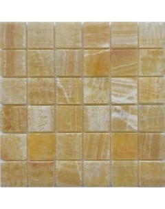 Каменная мозаика из оникса Honey onyx PIX307 30 5x30 5 см Pixmosaic