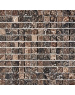 Каменная мозаика Dark Emperador PIX220 30 5x30 5 см Pixmosaic