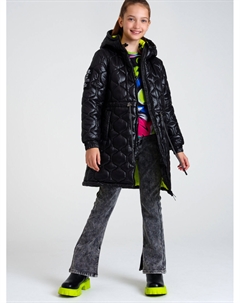 Пальто текстильное с полиуретановым покрытием для девочек Playtoday tween