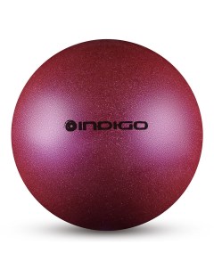 Мяч для художественной гимнастики d15см ПВХ IN119 VI фиолетовый металлик с блестками Indigo