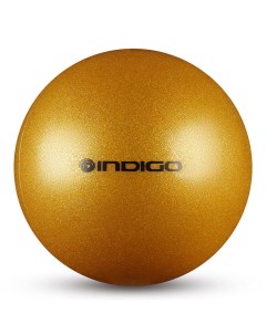 Мяч для художественной гимнастики d15см ПВХ IN119 GOLD золотой с блестками Indigo