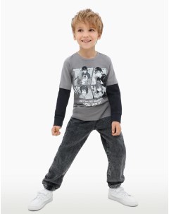 Серые джинсы Jogger для мальчика Gloria jeans