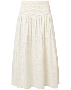 Marysia юбка abacon с ажурной вышивкой нейтральные цвета Marysia