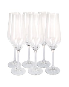Набор бокалов для шампанского Тулипа 6 шт 170 мл стекло Cristalex cz s.r.o.