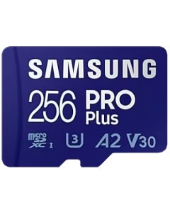 Карта памяти MicroSDXC 256GB MB MD256KA APC PRO Plus U3 A2 V30 UHS I SD Adapter 160 120MB Samsung