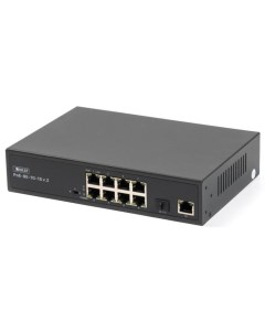 Коммутатор SKAT PoE 8E 1G 1S v 2 PoE Plus мощность 150Вт порты 8 Ethernet 1 Uplink 1 SFP Бастион
