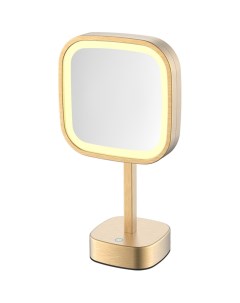 Косметическое зеркало S M331LB с подсветкой с увеличением Золото матовое Java