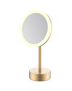 Косметическое зеркало S M551LB с подсветкой с увеличением Золото матовое Java