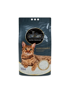 Наполнитель для кошачьего туалета Classic комкующийся минеральный 10л Catsby