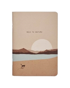 Тетрадь общая Mountains, 150х210 мм, 48 листов, клетка, мягкий переплет, скрепка Be smart