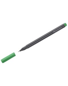 Ручка капиллярная Grip Finepen изумрудно зеленая 0 4 мм трехгранная Faber-castell
