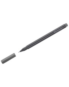 Ручка капиллярная Grip Finepen теплый серый 0 4 мм трехгранная Faber-castell