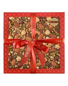 Шоколад Ореховый фейерверк, молочный, 180 г Chokodelika