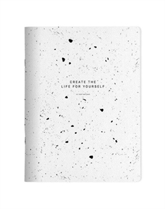 Тетрадь общая Terrazzo, 210х295 мм, 48 листов, клетка, мягкий переплет, скрепка Be smart