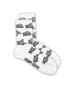 Носки Krumpy Socks TxT Ленивый котик размер 35 40 Республика