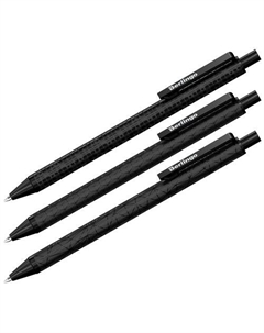 Ручка шариковая автоматическая DoubleBlack синяя, 0,7 мм, игольчатый стержень CBm_07010 Berlingo