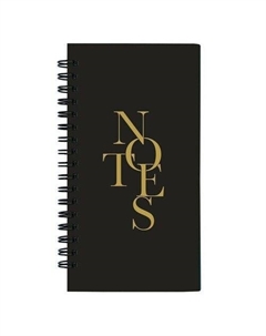 Блокнот Notes в клетку, 100 листов, 9,4 х 17,4 см, черный Be smart