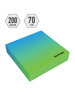 Блок для записи декоративный на склейке Radiance 8 5х8 5х2 см голубой зеленый 200 листов LNn_00050 Berlingo