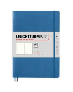 Записная книжка Leuchtturm А5 нелинованная деним 123 страницы мягкая обложка Leuchtturm1917