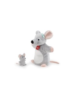 Мягкая игрушка на руку Мышка с мышонком 24 х 26 х 12 см Trudi