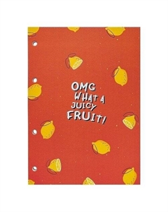 Блокнот Fruits Лимон, в клетку, 80 листов, 140 х 198 мм Be smart