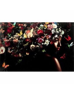 Картина Дама в цветах 150 х 100 см Kare
