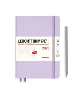 Еженедельник датированный Leuchtturm1917 Medium 72 листа А5 сиреневый Республика