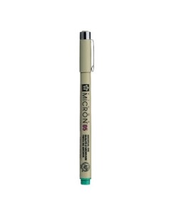 Ручка капиллярная Pigma Micron 0 45 мм зеленые чернила Sakura