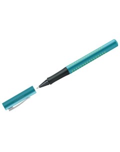Ручка капиллярная Faber Castell Grip 2010 синяя бирюзово зеленый корпус Faber-castell