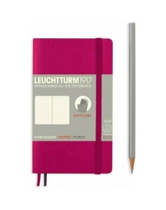 Записная книжка Leuchtturm Pocket в точку фуксия 123 страницы мягкая обложка А6 Leuchtturm1917