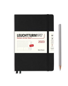 Еженедельник датированный Leuchtturm1917 Medium 72 листа А5 черный Республика