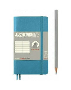 Записная книжка Leuchtturm Pocket в линейку нордический синий 123 страницы мягкая обложка А6 Leuchtturm1917