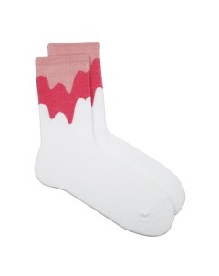Носки Flow Paints красно белые 35 40 Krumpy socks