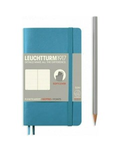 Записная книжка Leuchtturm Pocket в точку нордический синий 123 страницы мягкая обложка А6 Leuchtturm1917