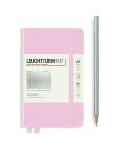 Записная книжка Leuchtturm в клетку розовая 187 страниц твердая обложка А6 Leuchtturm1917